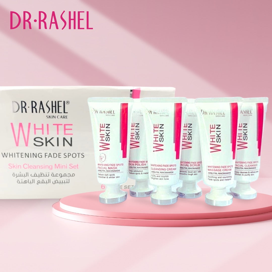 Dr Rashel Whitening Fade Spots Skin Cleansing Mini Set 6 Piece