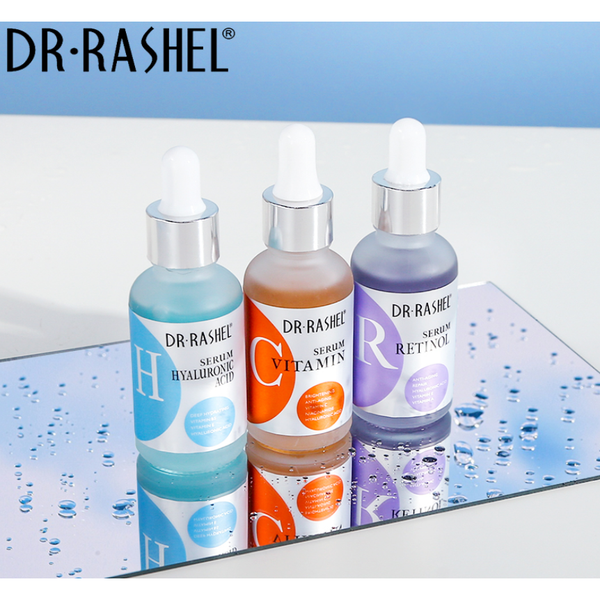 Combo Dr. Rashel Complete Facial Serum 3 Piece Set & Rose Quartz Fac
