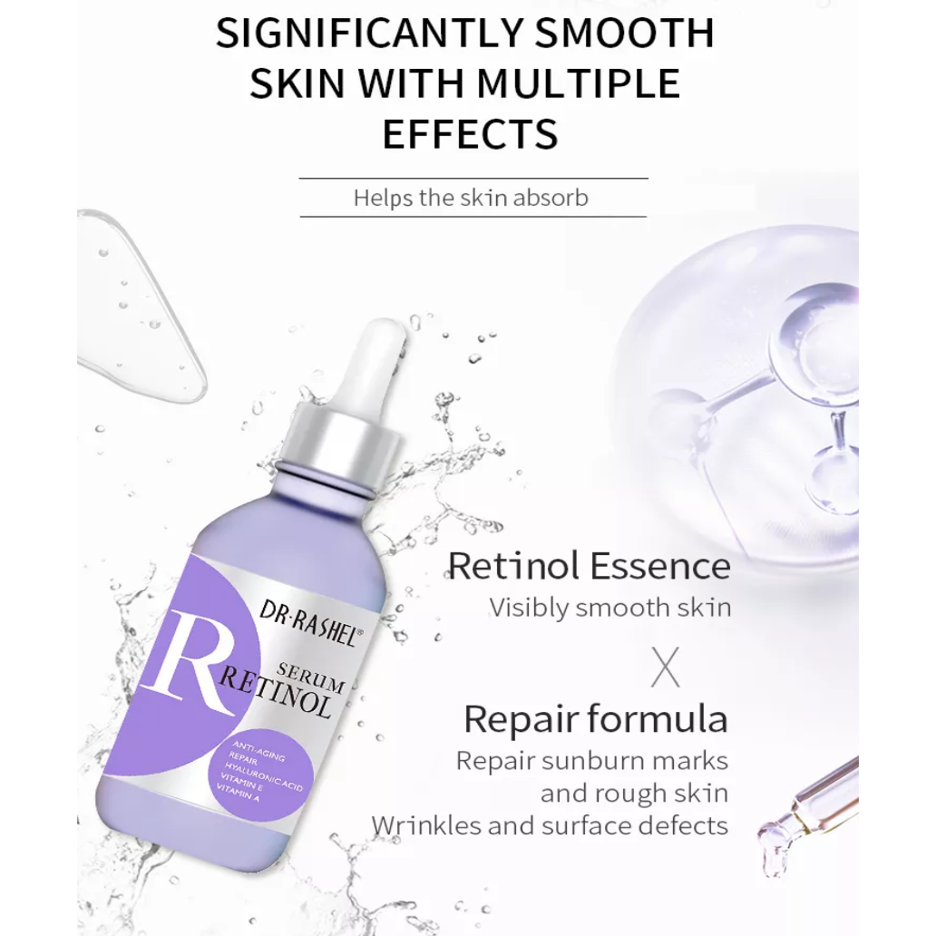 Combo - Dr. Rashel Complete Facial Serum 3 Piece Set & Rose Quartz Facial Massage Roller