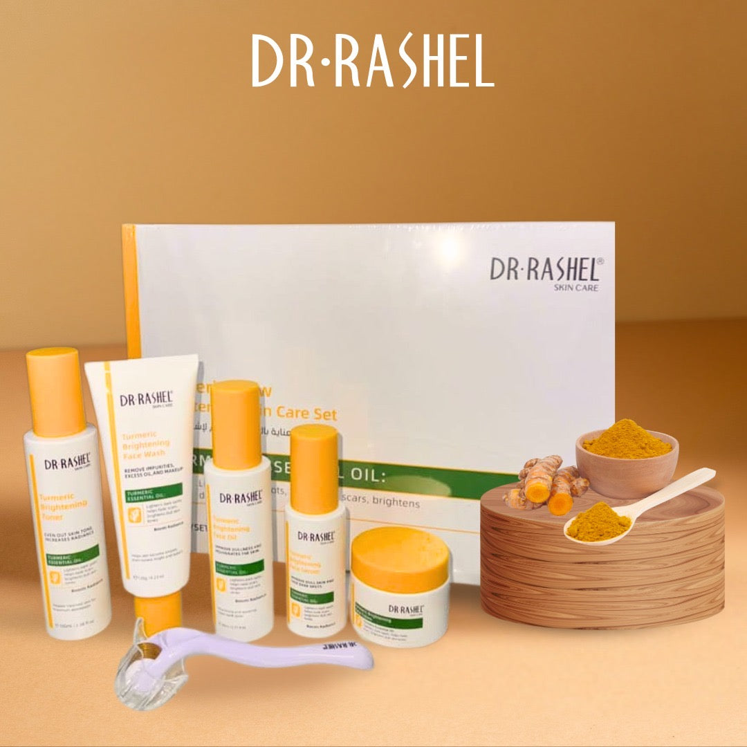 Dr. Rashel Tumeric Glow Brightening Skin Care 6 Piece Set