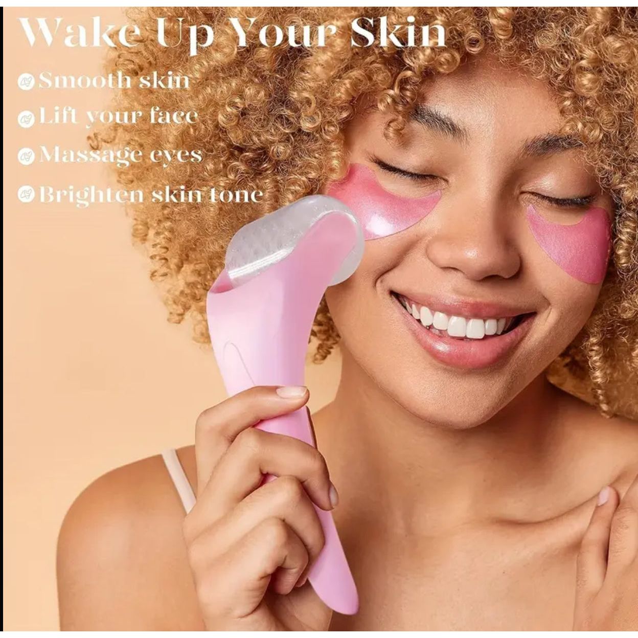 Pink Large Ice Roller for Face and Eyes