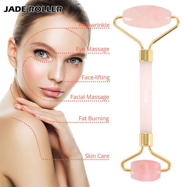 Combo - Dr. Rashel Complete Facial Serum 3 Piece Set & Rose Quartz Facial Massage Roller