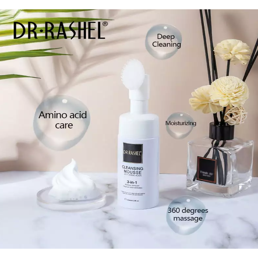 Dr. Rashel Cleansing Mousse 3-in-1 Makeup, Cleanses and Exfoliates