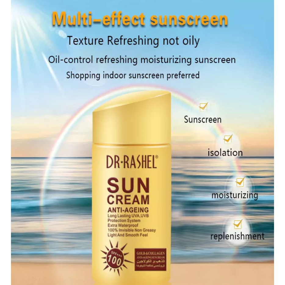 Dr. Rashel Sun Cream Anti-Ageing SPF 100+++ Gold & Collagen