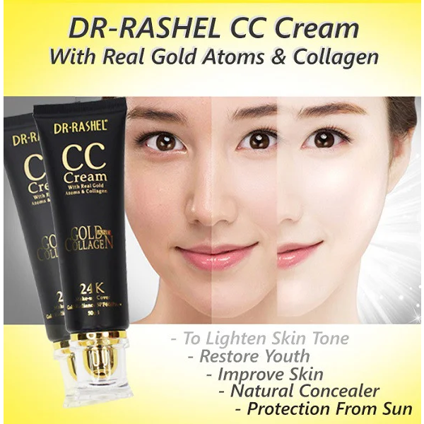Dr. Rashel 24K Gold and Collagen CC Cream Make-up Cover - Natural Colour