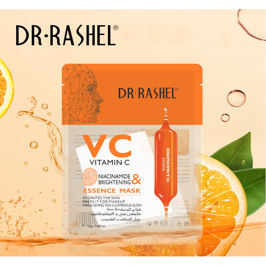 Pack of 5 - Dr. Rashel VC Vitamin C Niacinamide & Brightening Essence Mask