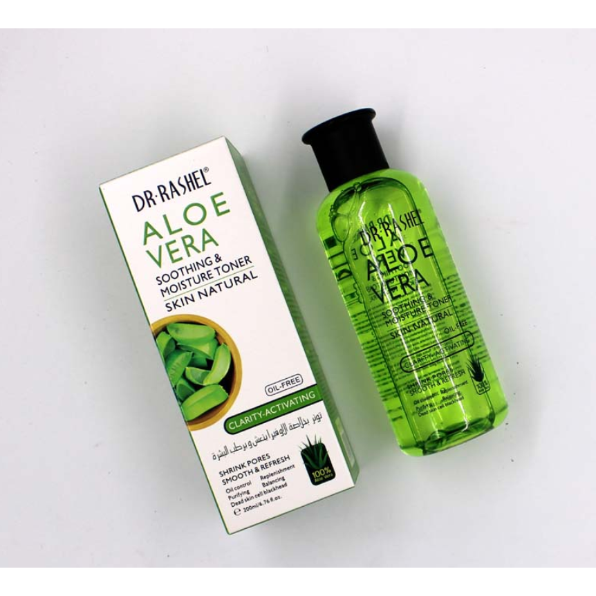 Dr. Rashel Aloe Vera Soothing & Moisture Toner Skin Natural Oil-Free Clarity-Activating