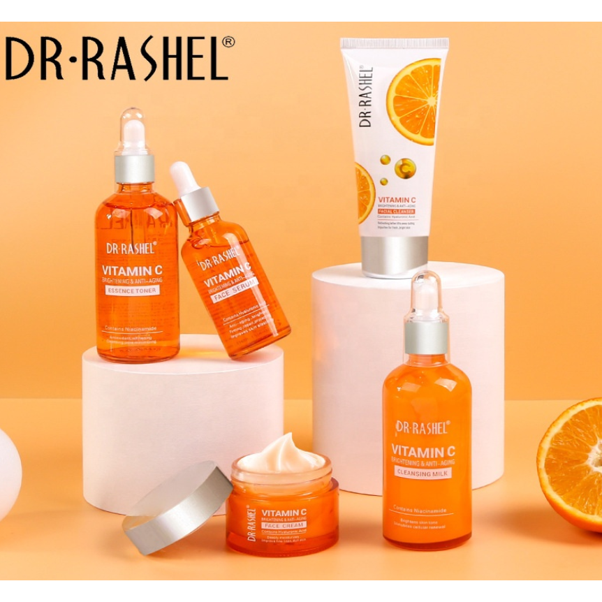 Dr. Rashel Vitamin C Brightening & Anti Aging Skin Care Series 5 Piece Set