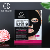 Pack of 5 - Estelin Charcoal White Hydrating Black Mask