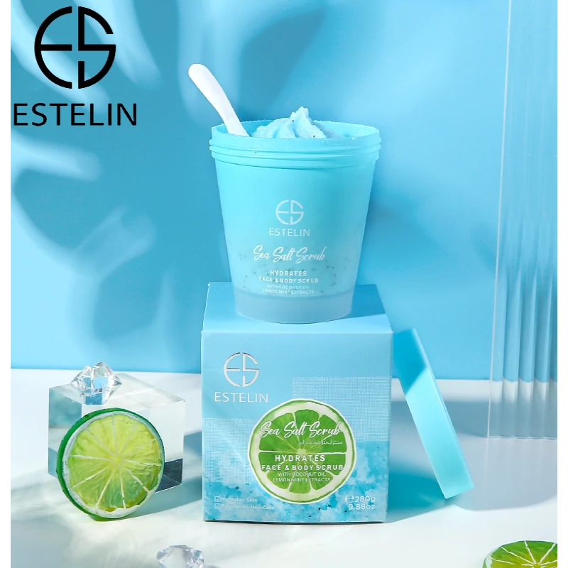 Estelin Sea Salt Scrub Hydrates Face Body Scrub Dr Rashel
