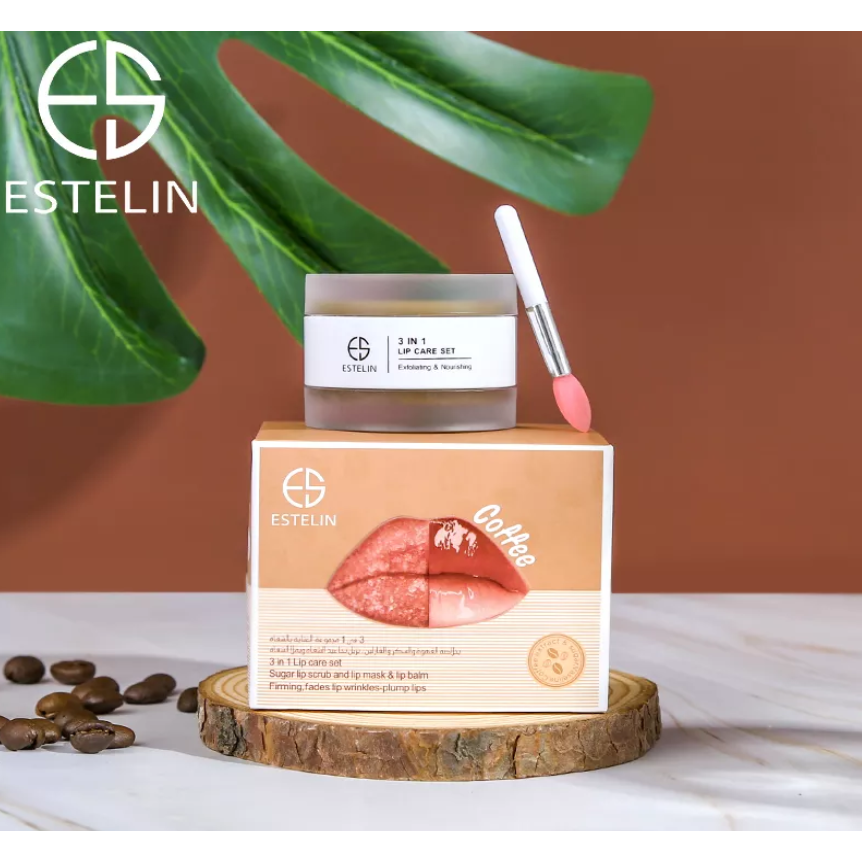 Estelin 3 in 1 Lip Care Set - Coffee