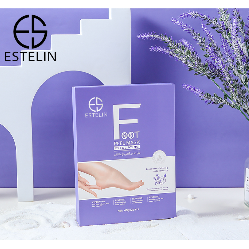 Estelin Foot Peel Mask Exfoliating Lavender
