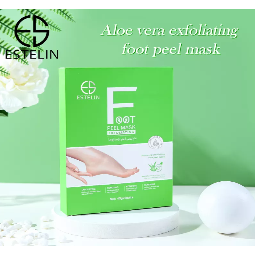 Estelin Foot Peel Mask Exfoliating Aloe Vera