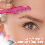 3 Pack - Dermaplaning and Eyebrow Razor - Blue