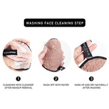 Dual Facial Cleaning Sponge - White