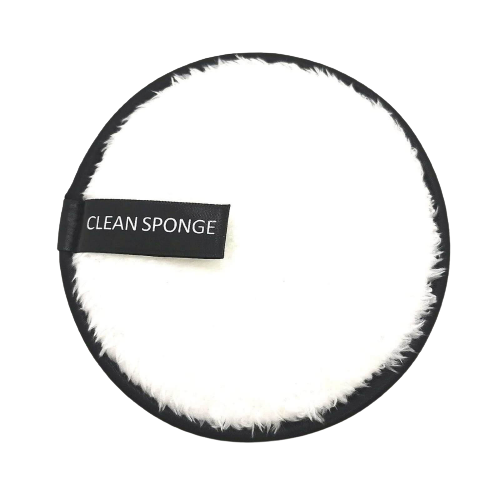 Dual Facial Cleaning Sponge - White
