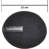 Dual Facial Cleaning Sponge - Black