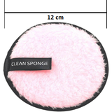 Dual Facial Cleaning Sponge - Pink