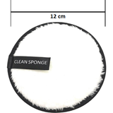 Dual Facial Cleaning Sponge - White